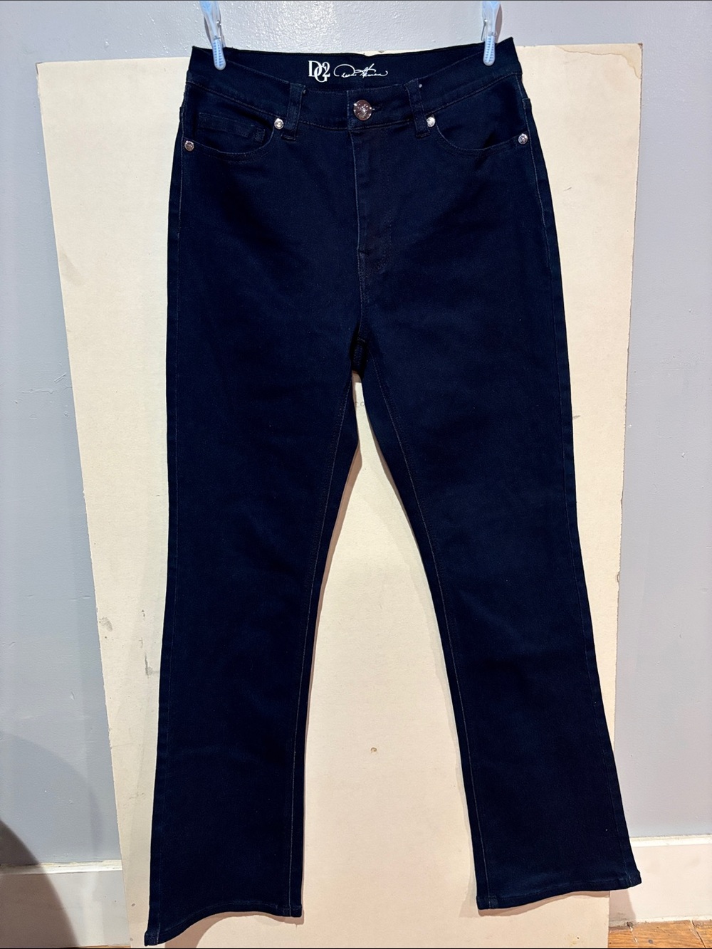 DG2 by Diane Gilman Black Stretch Bootcut Jeans